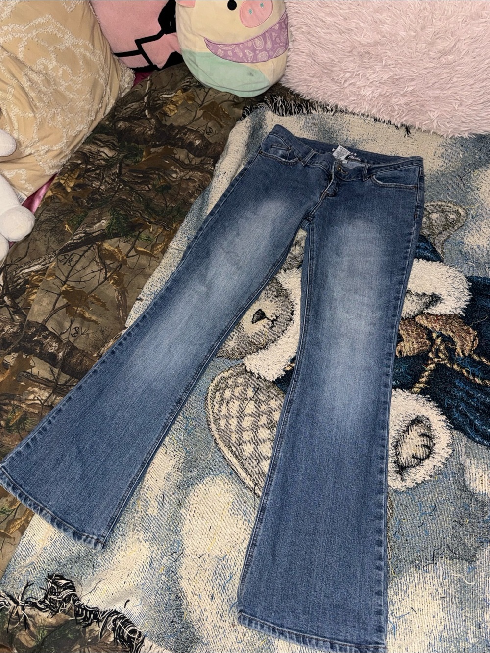 Y2K Low Rise Garage Flare Jeans